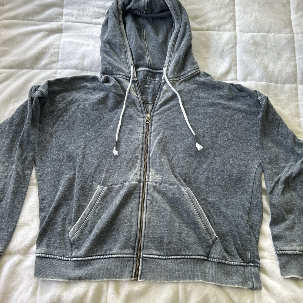 Lucky brand vintage zip up sweatshirt